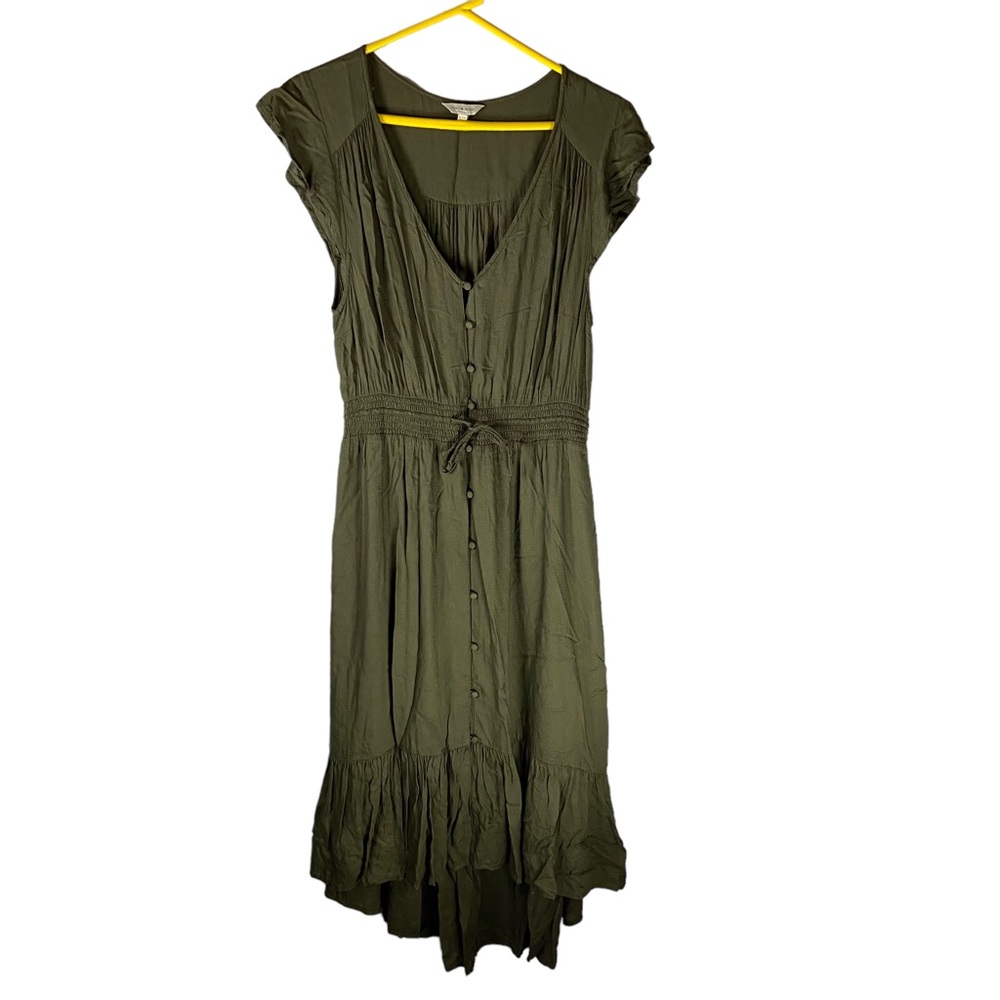 Lucky Brand Olive Green Maxi Dress